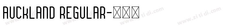 Auckland Regular字体转换
